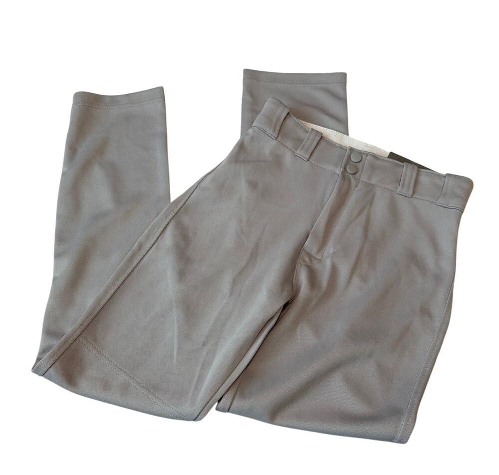 NWT Easton Pro+ Youth Baseball Pants Gray Medium (25"-27")